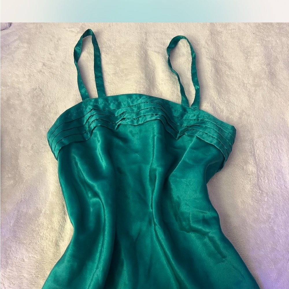 Elegant Teal Satin top